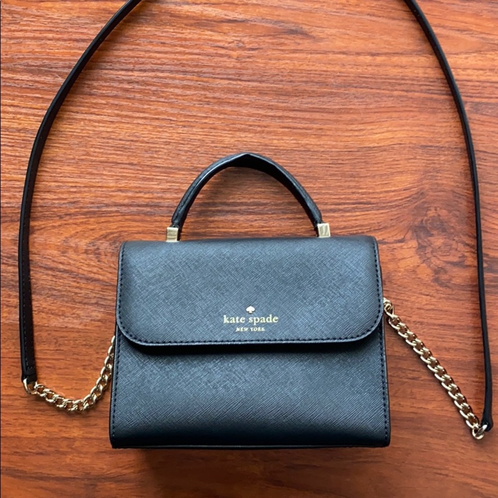 Kate Spade black leather bag